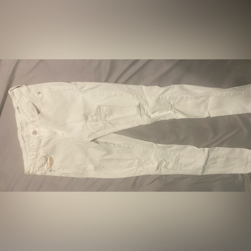 White Jeans with holes from Old Navy